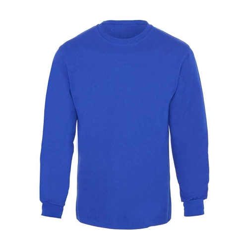 Bisiklet Yaka 2 İplik Sweatshirt Saks Mavi